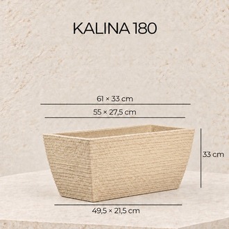 BOSTANN DEKORATİF SAKSI - KALINA 180 - 48 LİTRE