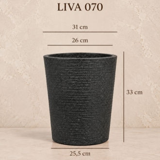 BOSTANN DEKORATİF SAKSI - LIVA 070 - 20 LİTRE