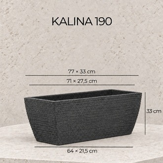 BOSTANN DEKORATİF SAKSI - KALINA 190 - 60 LİTRE