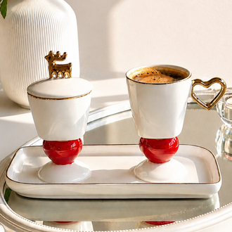 Karaca Tek Kişilik Kahve Fincan Set