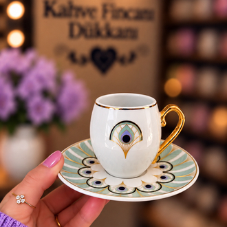 KARACA ELA 6’LI KAHVE FİNCAN SETİ