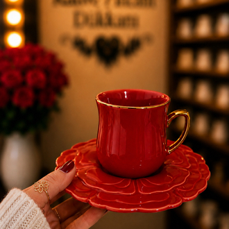 KARACA ROSE 2’Lİ KAHVE FİNCAN SET