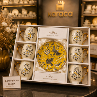 KARACA EFTENİ 6 KİŞİLİK KAHVE SET