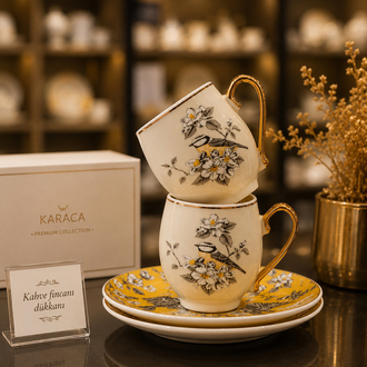 KARACA EFTENİ 6 KİŞİLİK KAHVE SET
