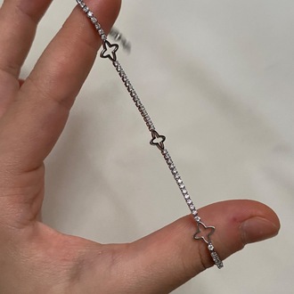 Mini Nergis Su Yolu Bileklik Gümüş