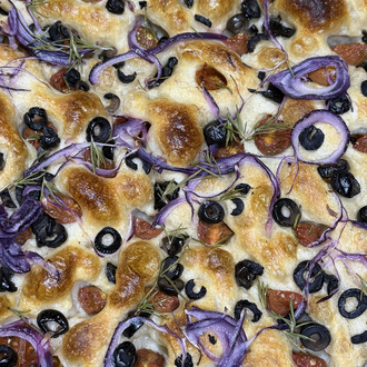 1800g %100 Ekşi Mayalı Tepsi Focaccia
