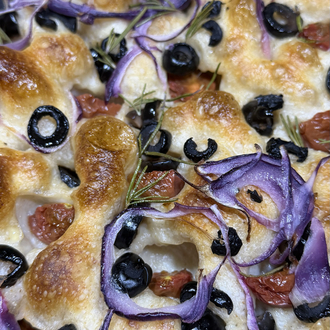 1800g %100 Ekşi Mayalı Tepsi Focaccia