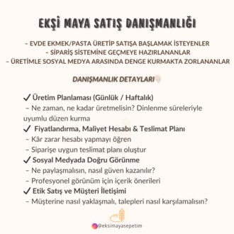 Ekşi Maya Satış Danışmanlığı