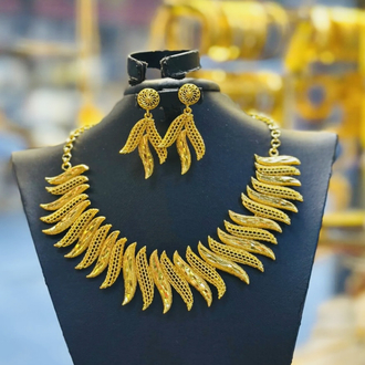 Altın kaplama yaprak set