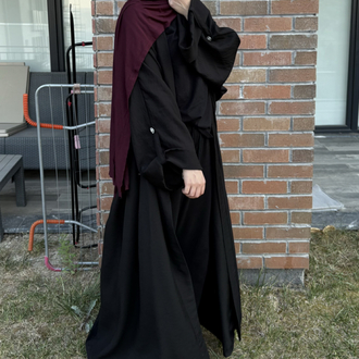 modal kolu dügme detayli abaya