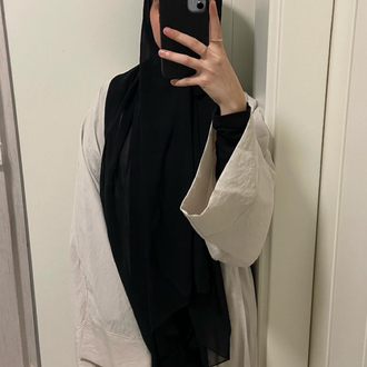 ekru keten abaya