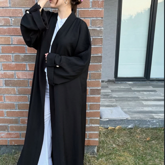 modal kolu dügme detayli abaya