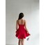 Prenses model askılı mini elbise