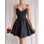 Poplin kumaş askılı mini elbise