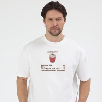 Berrylicious Nakış İşlemeli Unisex Oversize T-Shirt