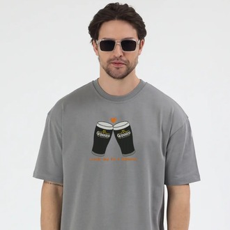 Guinness Nakış İşlemeli Unisex Oversize T-Shirt