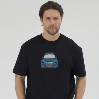 Subaru Impreza Nakış İşlemeli Unisex Oversize T-Shirt