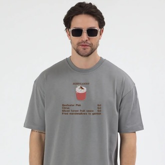 Berrylicious Nakış İşlemeli Unisex Oversize T-Shirt