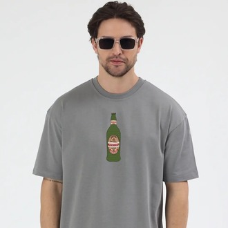 Marmara Gold Nakış İşlemeli Unisex Oversize T-Shirt