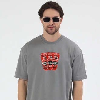 Tuborg Red Nakış İşlemeli Unisex Oversize T-Shirt
