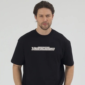 NFS Underground Nakış İşlemeli Unisex Oversize T-Shirt