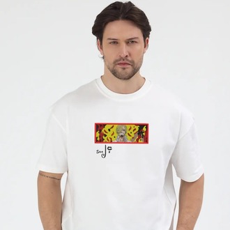 Sanji Nakış İşlemeli Unisex Oversize T-Shirt