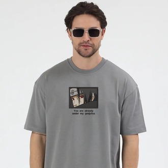 Itachi Nakış İşlemeli Unisex Oversize T-Shirt