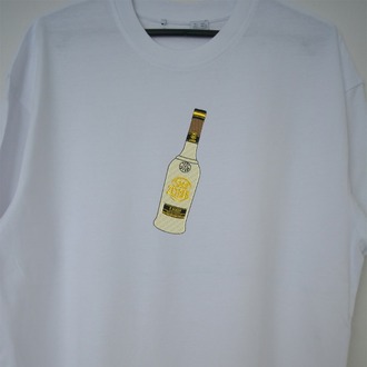 Sarı Zeybek Nakış İşlemeli Unisex Oversize T-Shirt