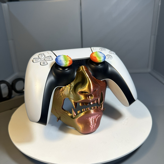 3D Baskı Oni Maskesi Kol Tutucu Stand | Oyuncu Masaüstü Aksesuarı