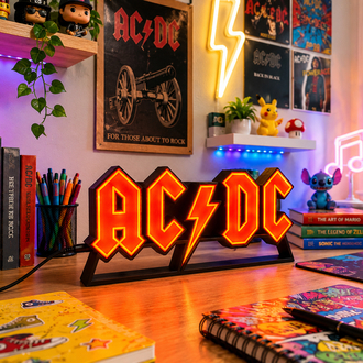 AC/DC Işıklı LED Masa Lambası – 25x10 cm Dekor
