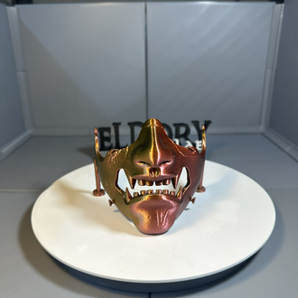 3D Baskı Oni Maskesi Kol Tutucu Stand | Oyuncu Masaüstü Aksesuarı