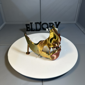 3D Baskı Oni Maskesi Kol Tutucu Stand | Oyuncu Masaüstü Aksesuarı