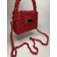 Dark Red Crystal Bag