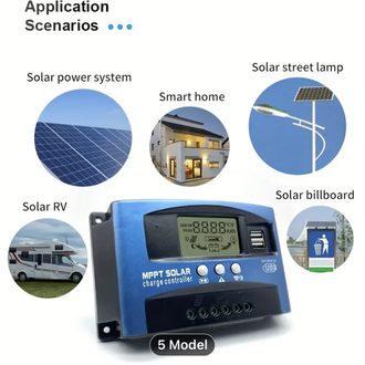 100 A 12/24 volt solar şarj cihazı