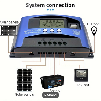 100 A 12/24 volt solar şarj cihazı
