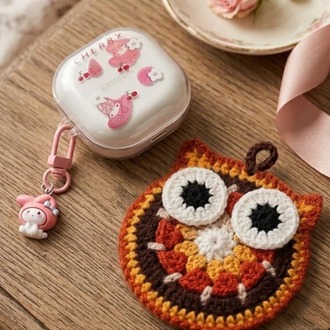 El Yapımı Baykuş Kulaklık Kılıfı 