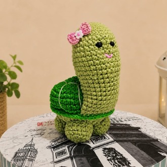 El Örgüsü Kaplumbağa Aksesuar / Amigurumi Dekoratif Figür