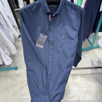 TOMMY HİLFİGER LACİVERT GÖMLEK