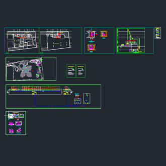 AutoCAD ile Çizilmiş Jeneratör Plan Projeleri