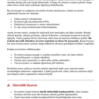 İnverter Arıza Bulma ve Tamir Teknikleri – Güç Elektroniği | ElektroBilge