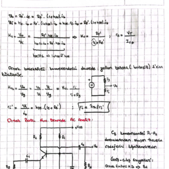 Elektronik 2 Ders Notları ( El Yazması )