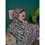 Leopar Desen Twill İpek Şal 