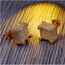 925 Sterling Silver Cube Diamond Earring