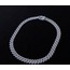 14mm Full Filled Silver Prong Chain