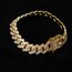 14mm Full Filled Silver/Gold/Rose gold Prong Bracelet
