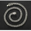 8mm Silver & Gold Cuban Chain