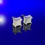 925 Sterling Silver Cube Diamond Earring