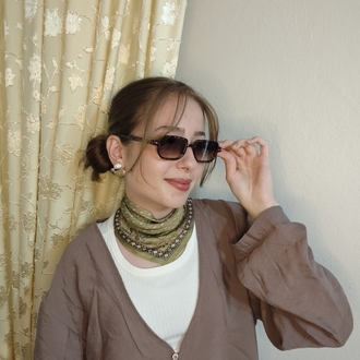Kahverengi retro güneş gözlüğü