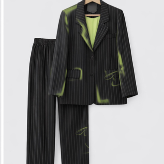 Özel Tasarım Blazer Pantolon Takım SİYAH