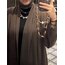 Şal Yaka Kahve Abaya